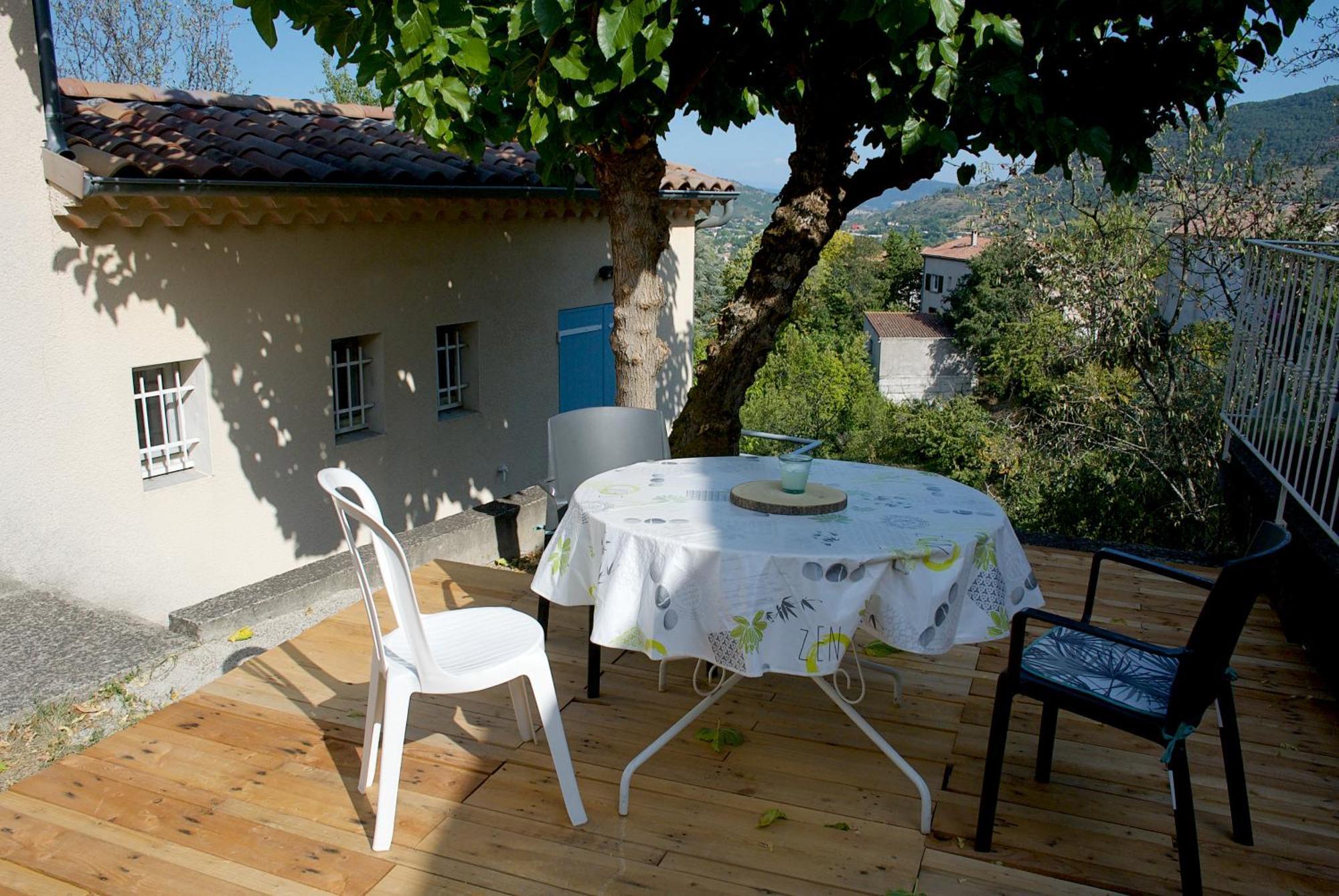 Nid Douillet - Les Fargettes - Superbe Vue - Charmante Petite Maison Avec Jardin - 2 Pieces A Privas Ngoại thất bức ảnh